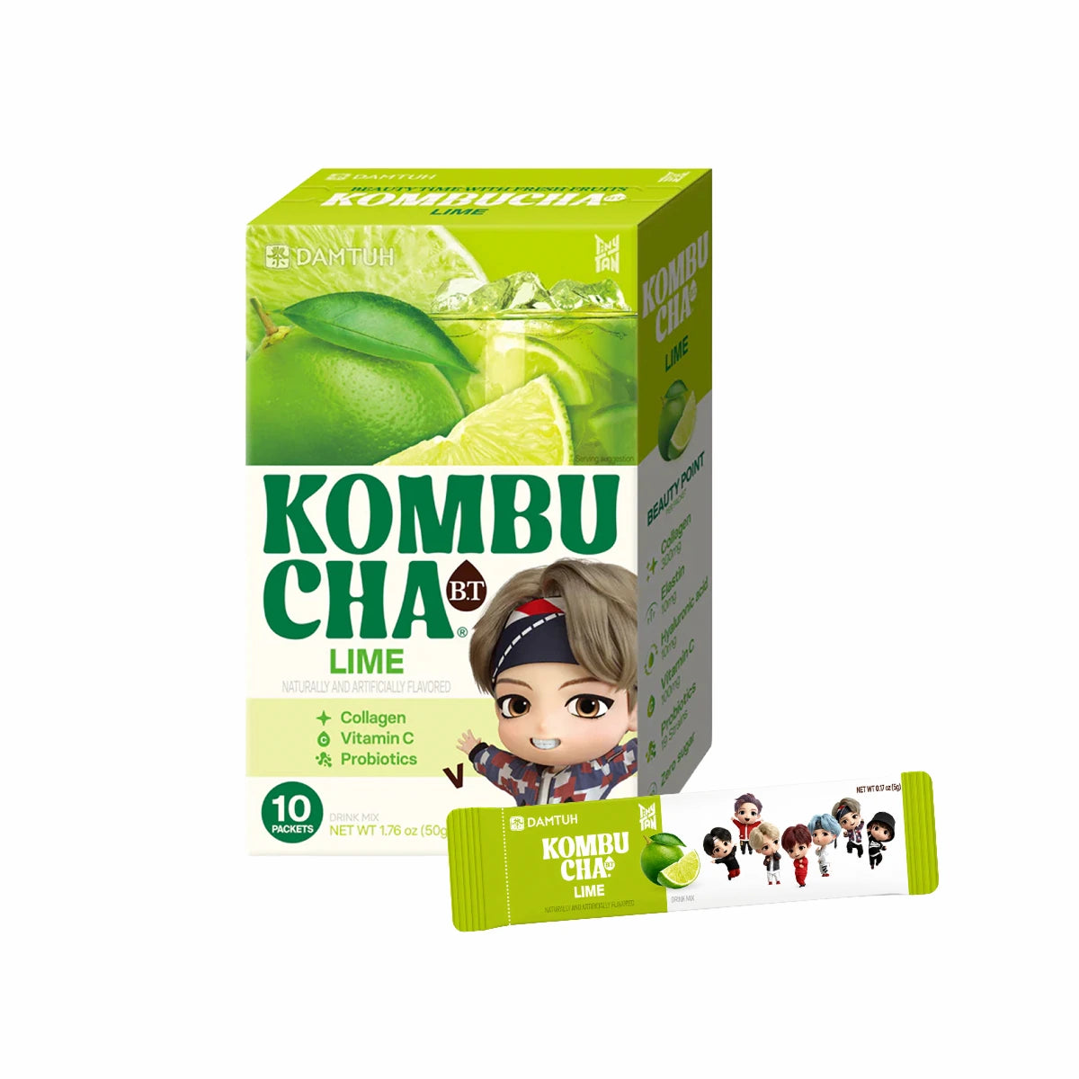 Damtuh BT Kombucha Lime (10 Sticks)