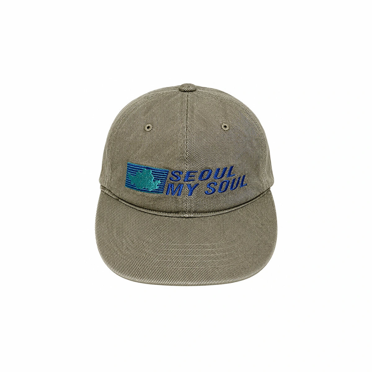 ENM X Seoul Vintage Washed Ball Cap (Beige)