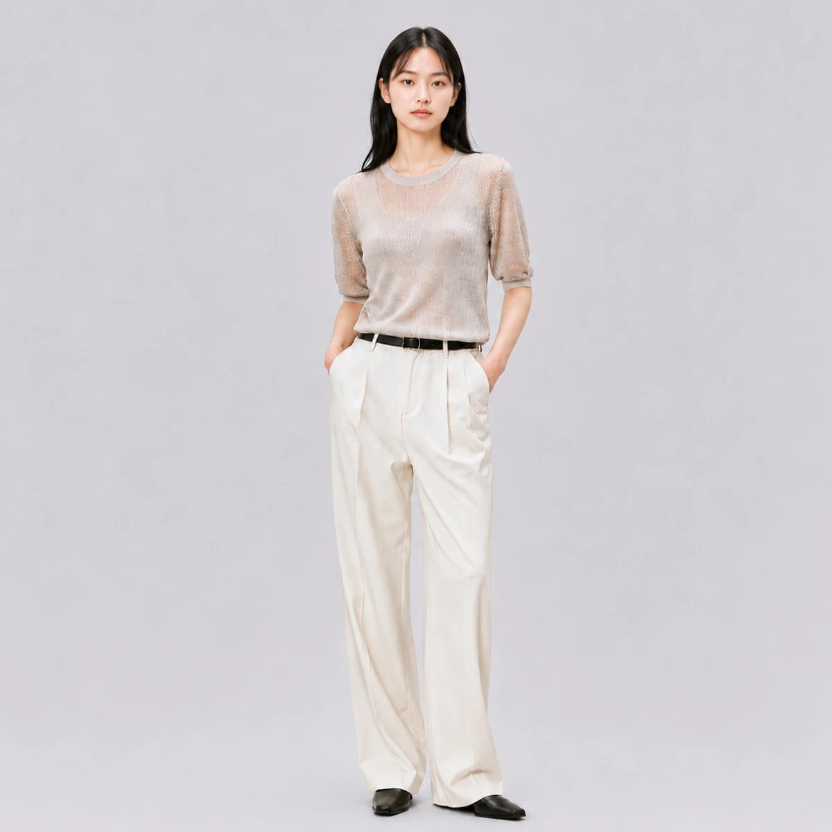 CelebShop edition French Linen Metallic Knit (Set of 3)