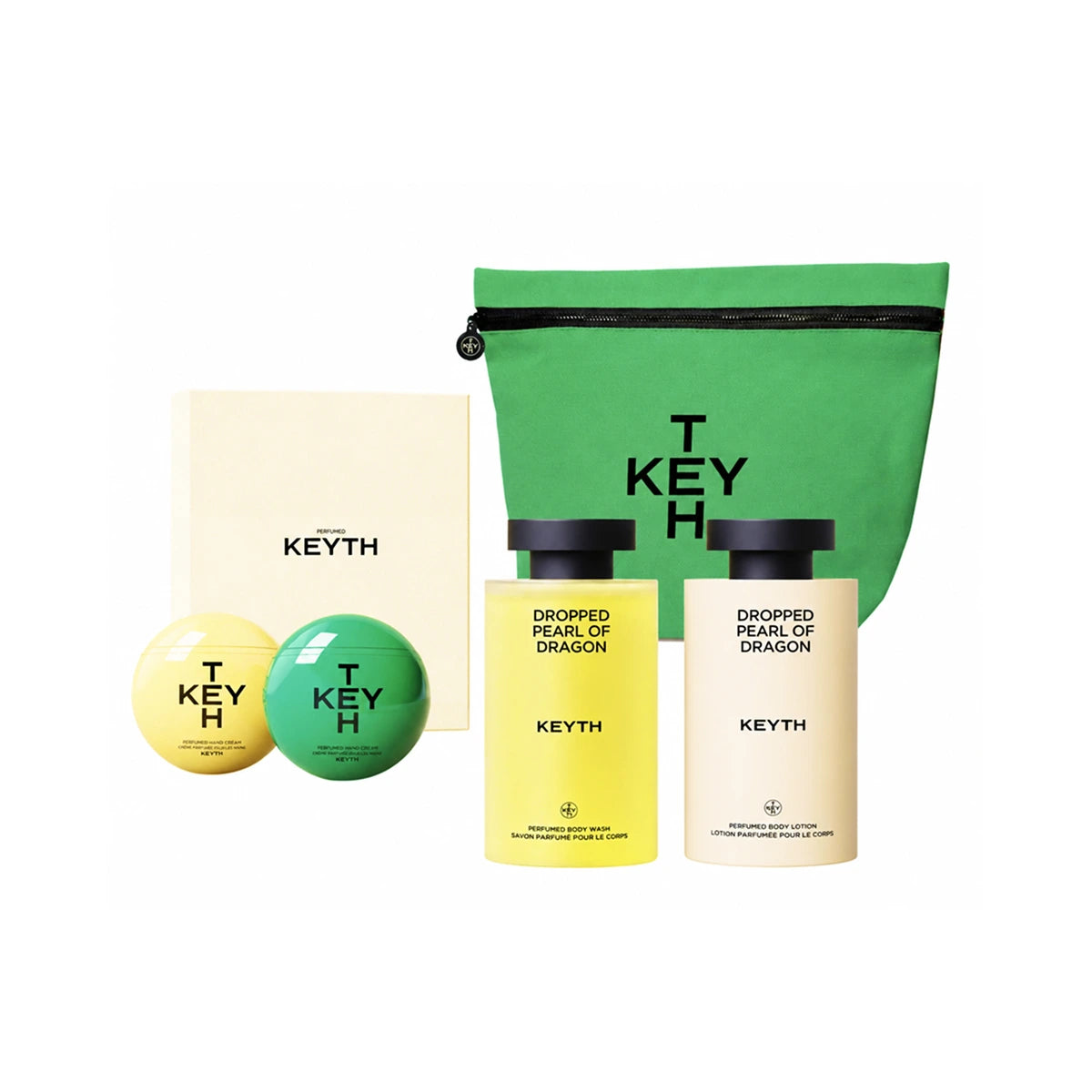 KEYTH Hand Cream Duo + Body Wash + Body Lotion Gift Set
