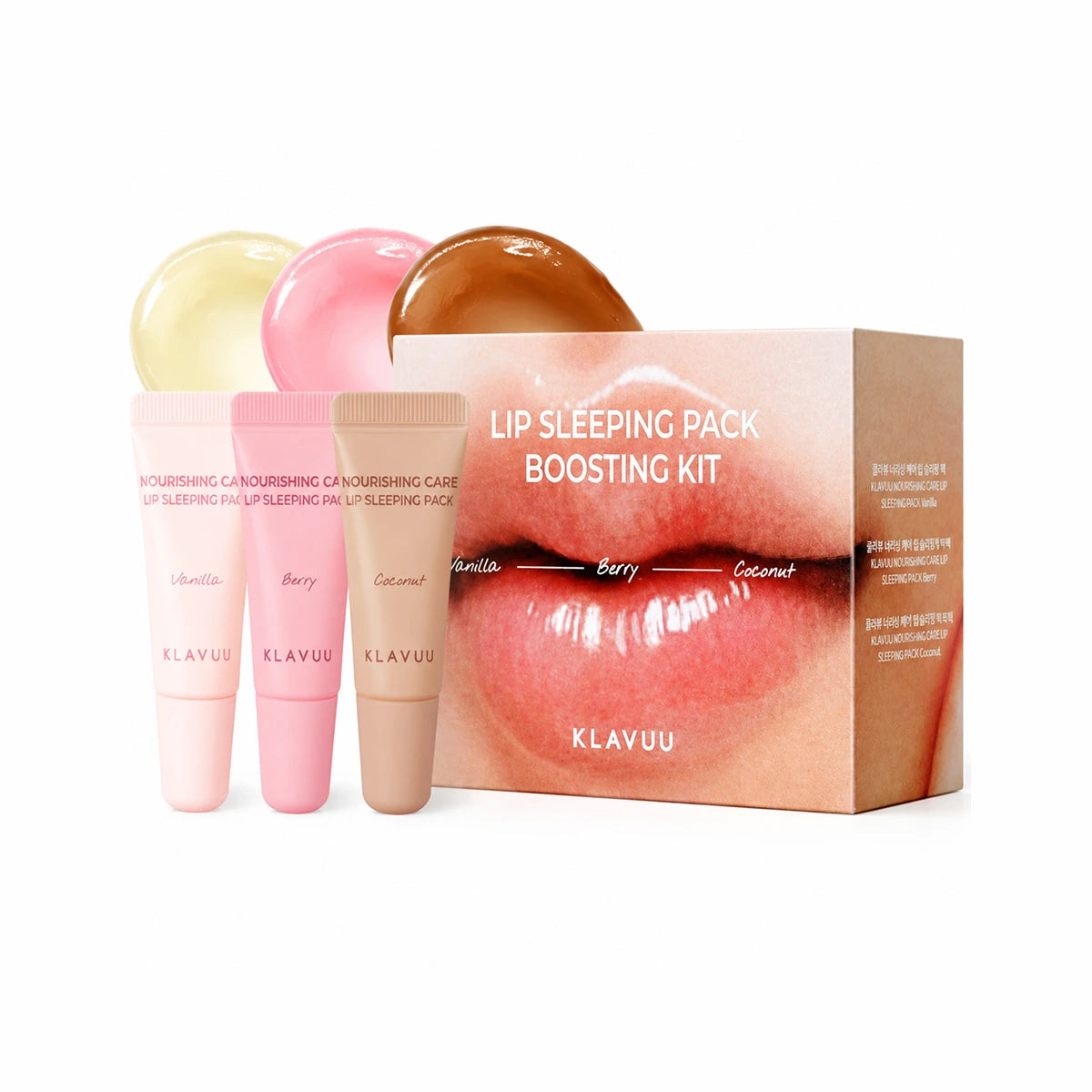 KLAVUU Lip Sleeping Pack Boosting Kit (3g × 3pcs)
