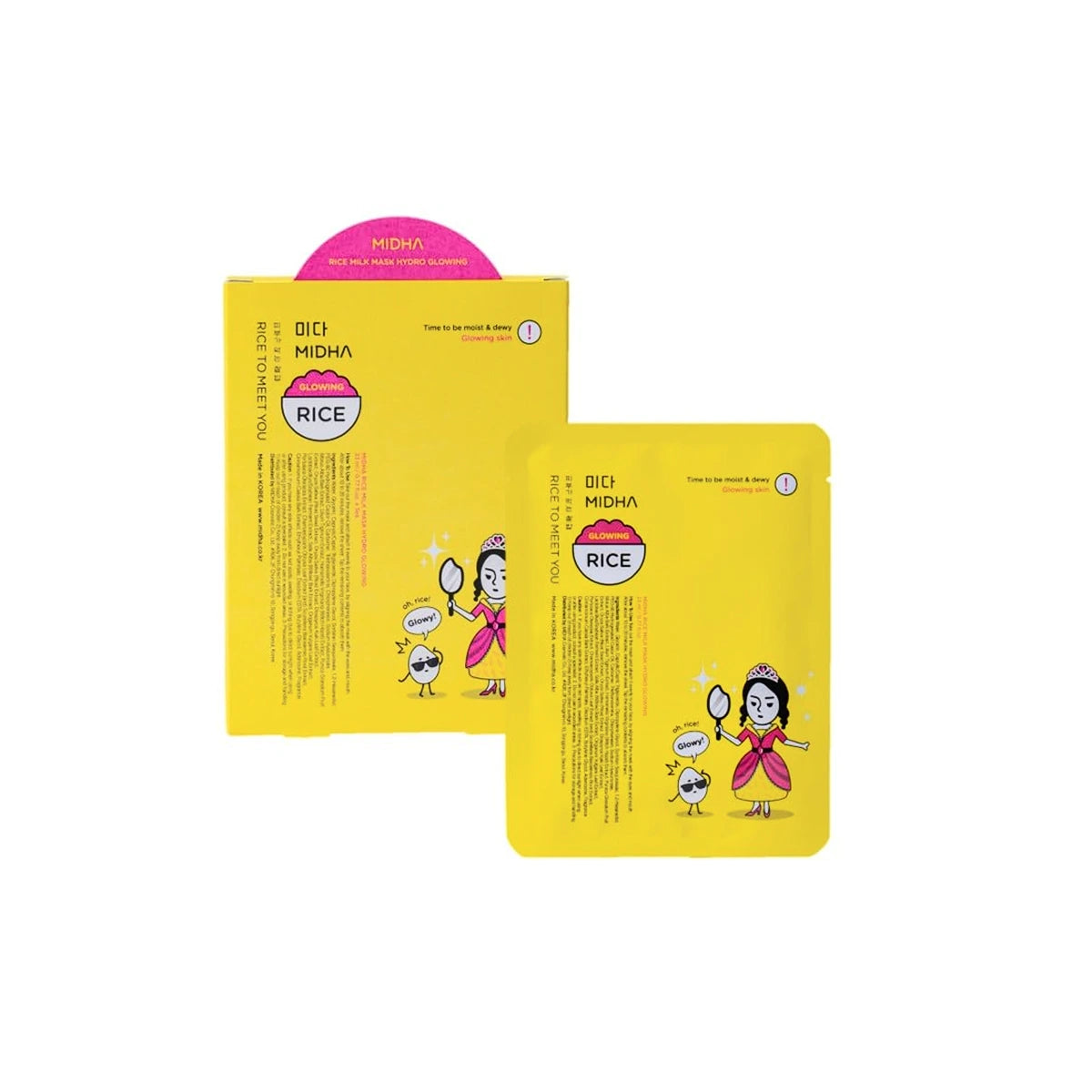 MIDHA Rice Milk Mask Hydro Glowing (23ml*5ea)