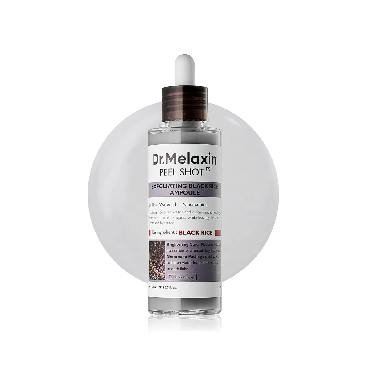 Dr. melaxin Peel Shot Exfoliating Black Rice Ampoule