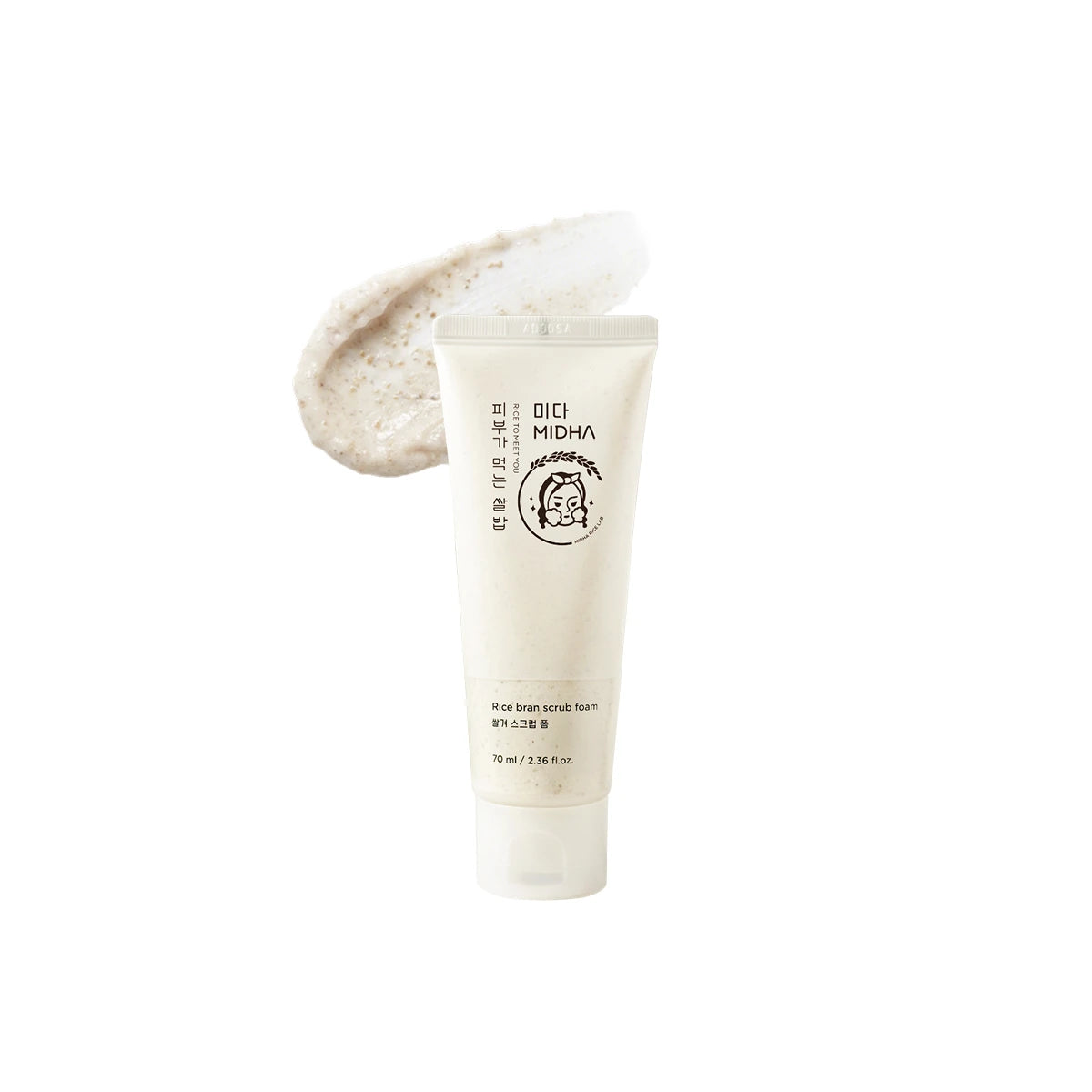 MIDHA Rice Bran Scrub Foam 70ml