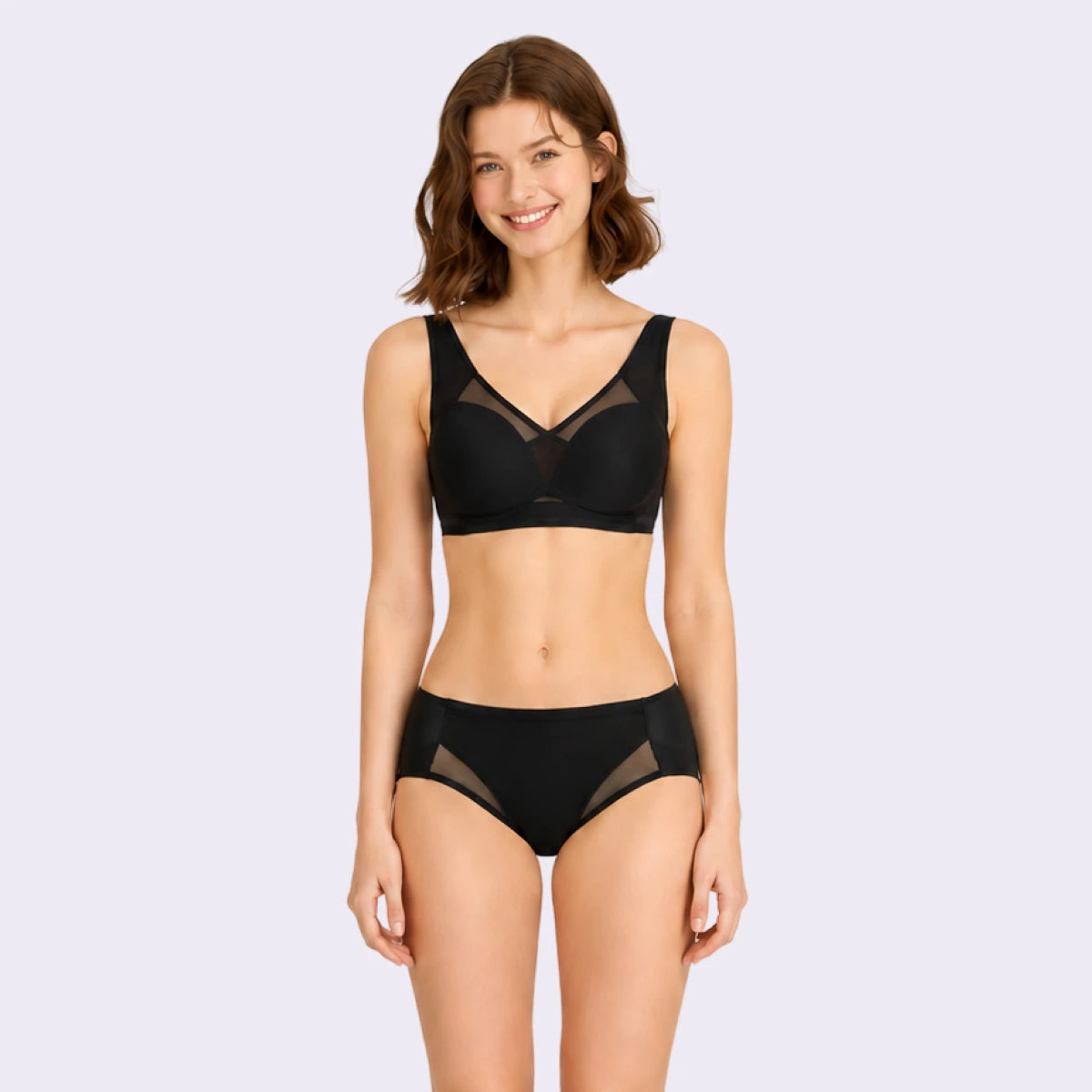 SEKANSKEEN Nudy Shaping Bra & Panty Set