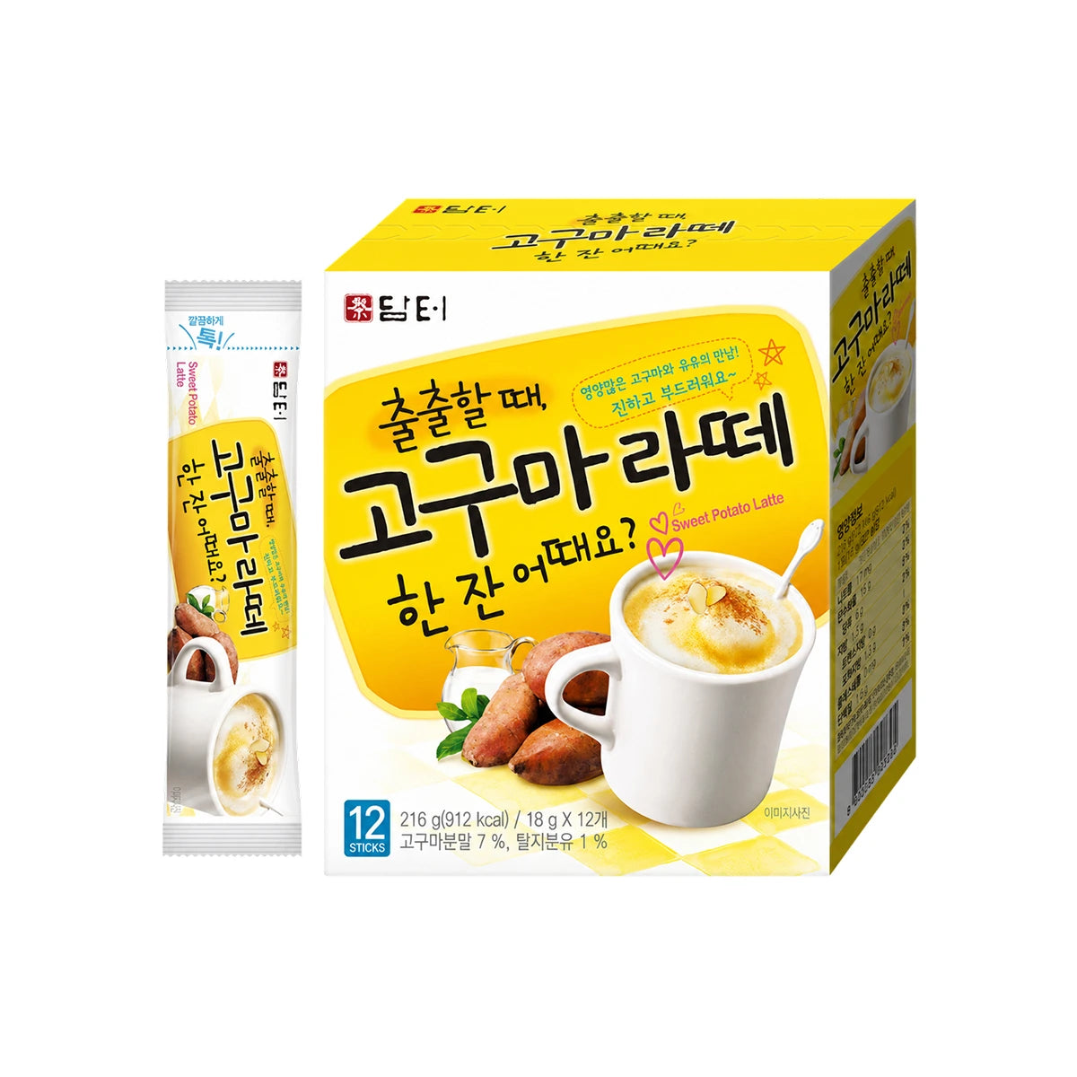 Damtuh Sweet Potato Latte (18 g x 12 Sicks)