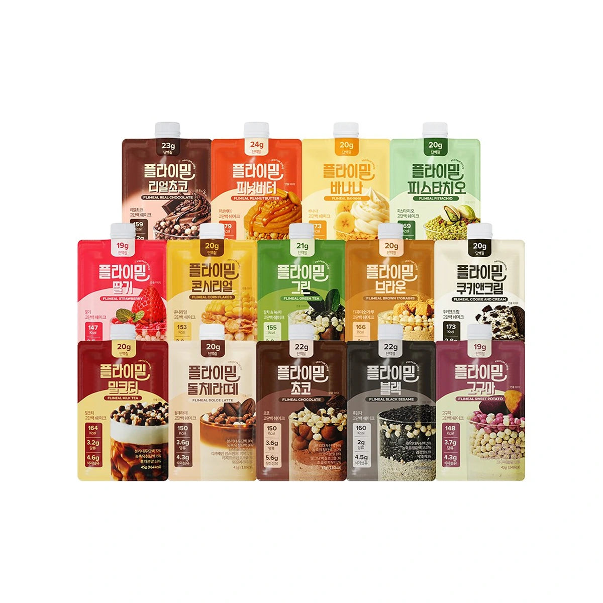 Flimeal Variety Pack Protein Shake (14 Servings, Variety)
