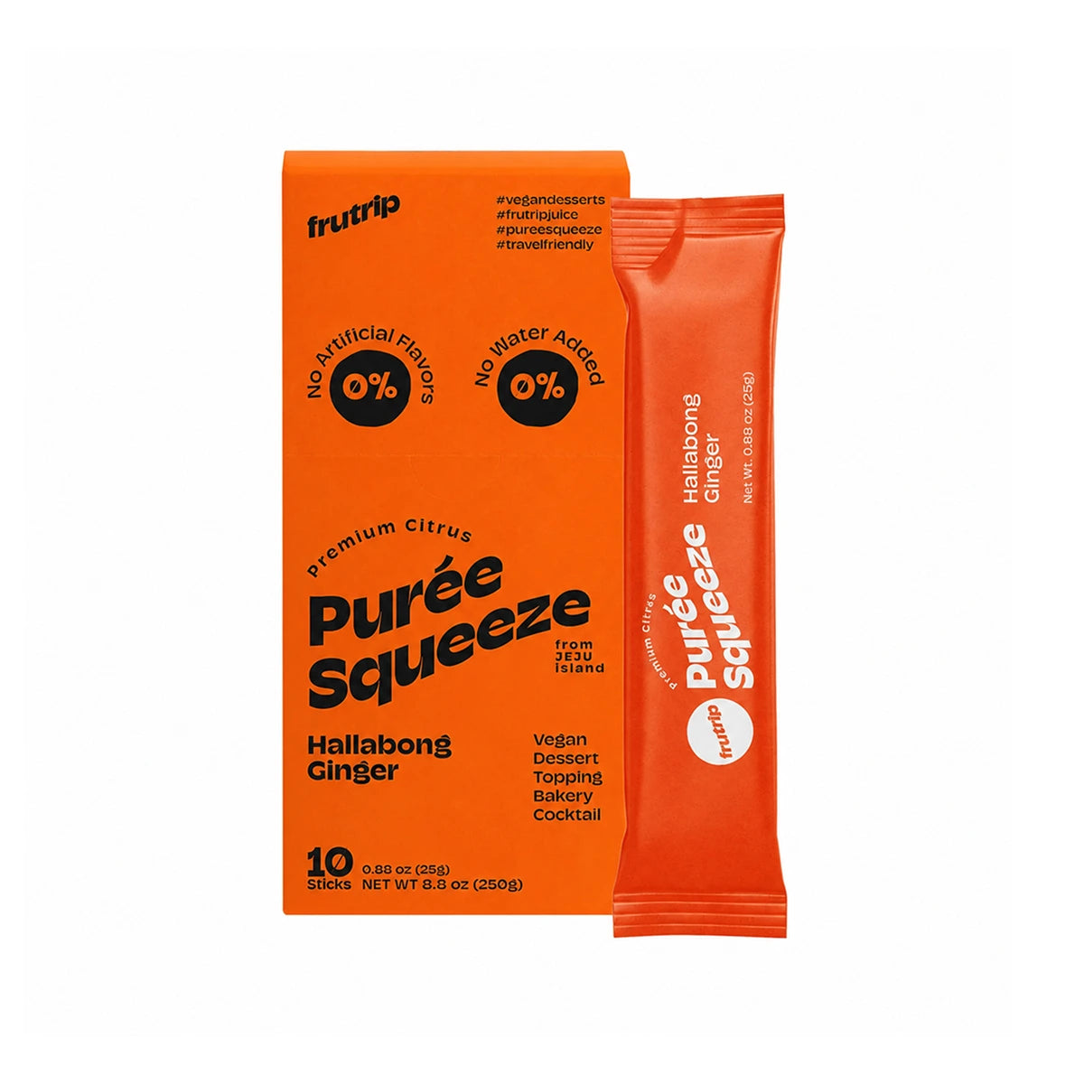 FRUTRIP Vegan Purée Squeeze- Hallabong and Ginger(20g X 15 sticks/box)