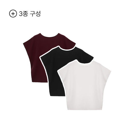 Celebshop Edition Boat neck Knit 3 pcs SET