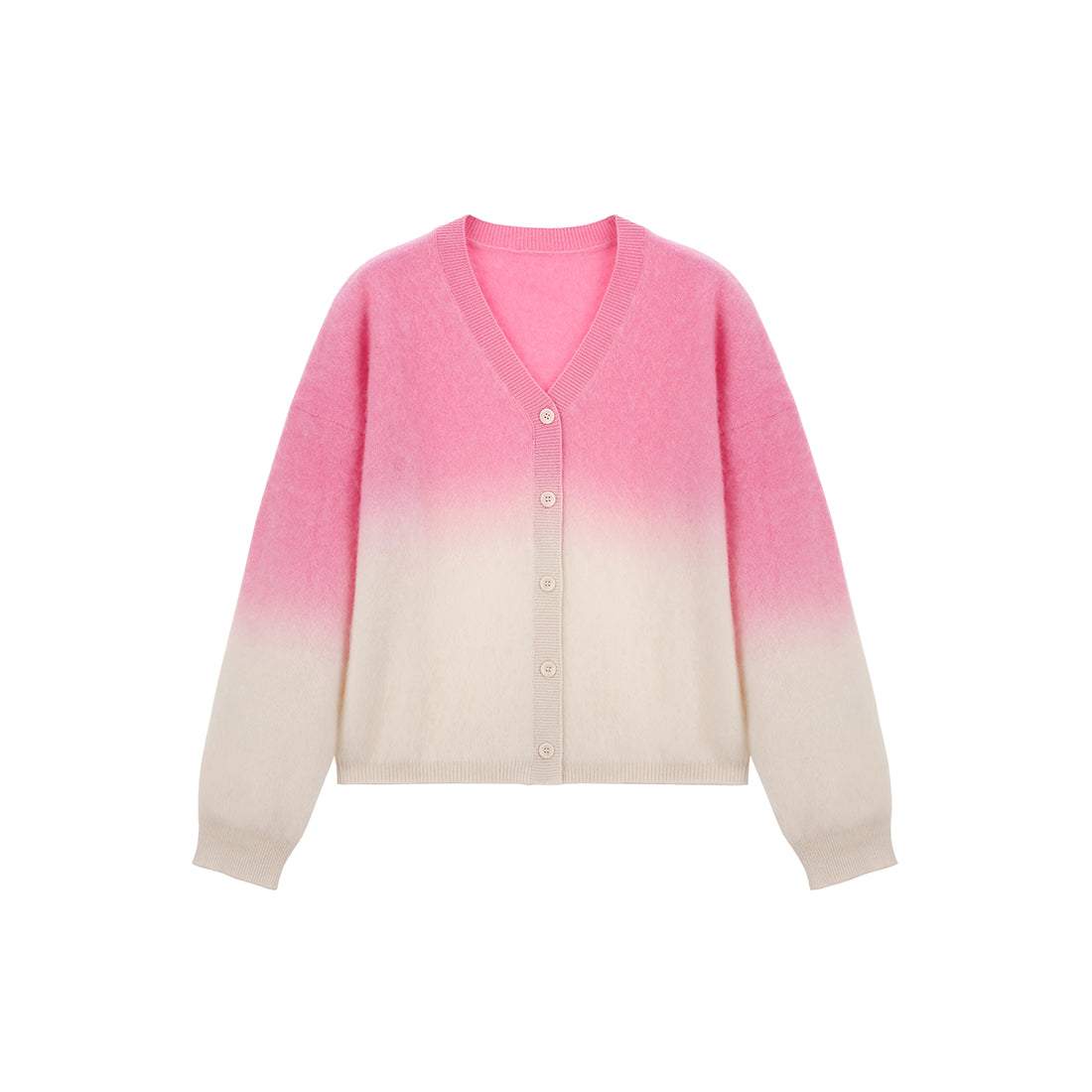 Celebshop Edition Gradient V neck Cardigan