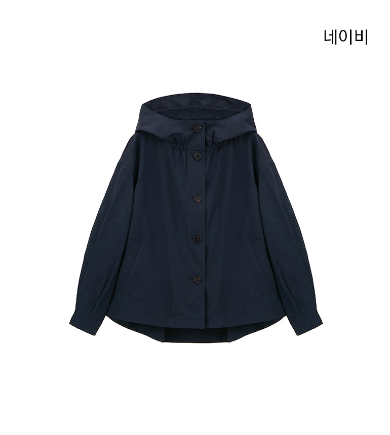 Celebshop Edition Hooded Cape Short Trech Navy