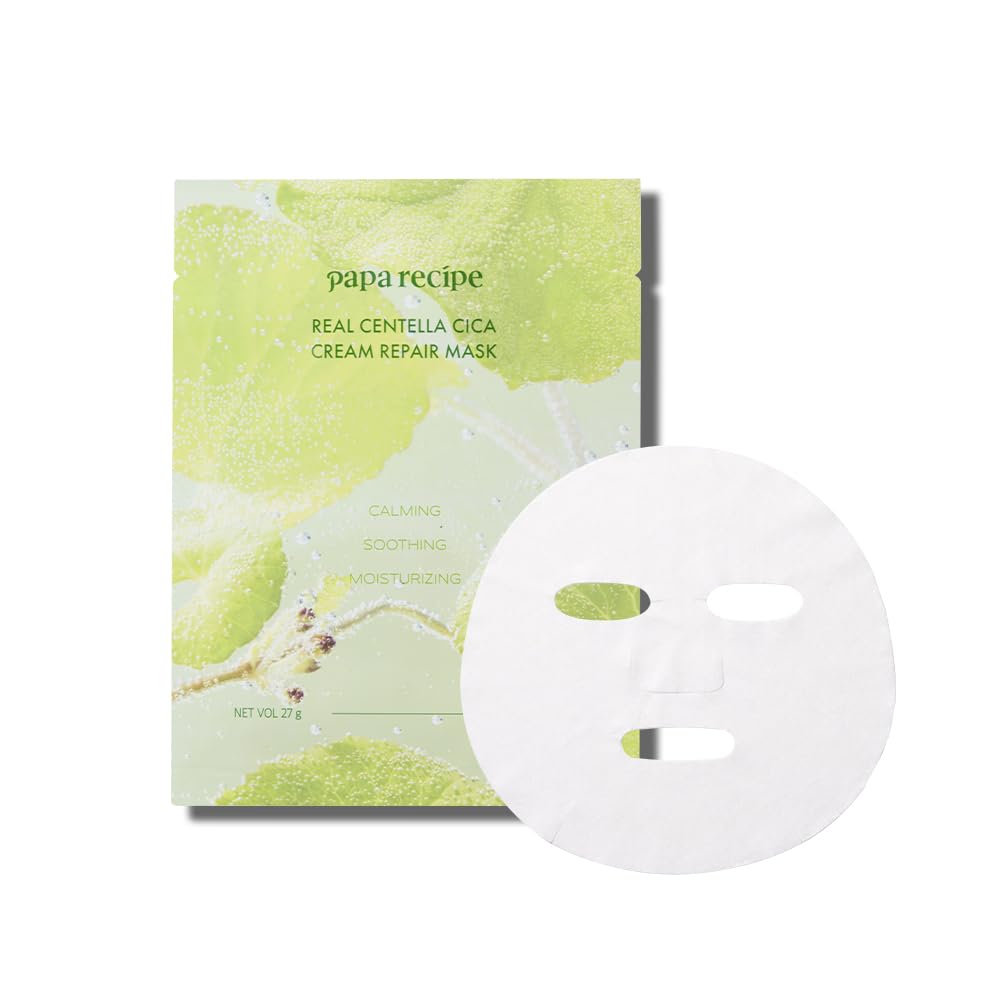 Papa Recipe Real Centella Cica Cream Repair Mask 10 Sheets
