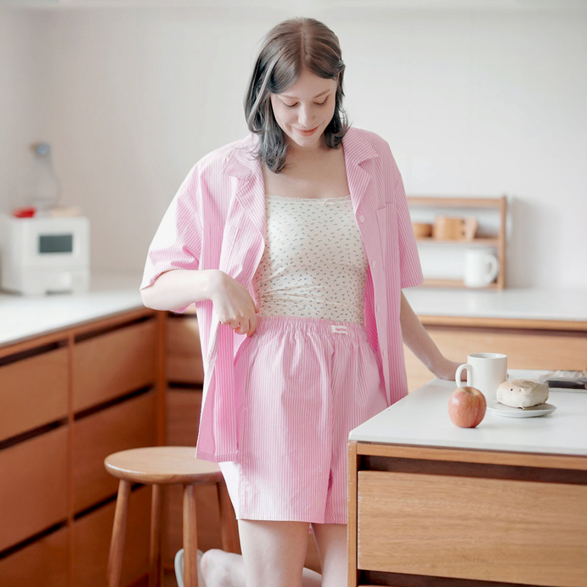 nareun Brezm Cotton Short Pajama Set