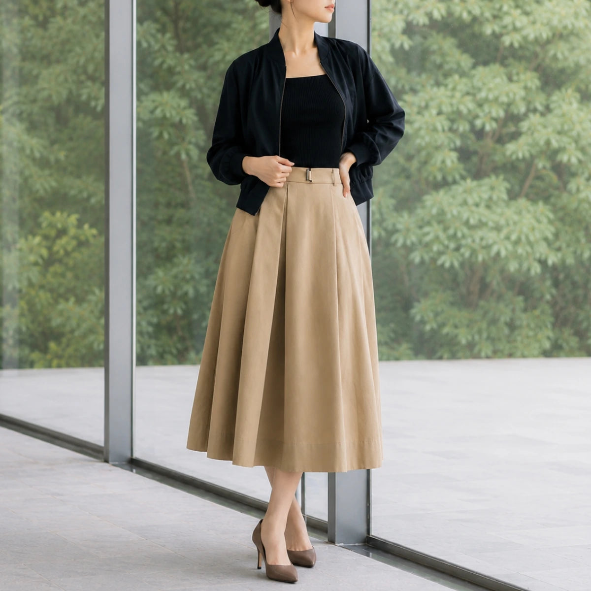 CelebShop edition Belted Hepburn Skirt