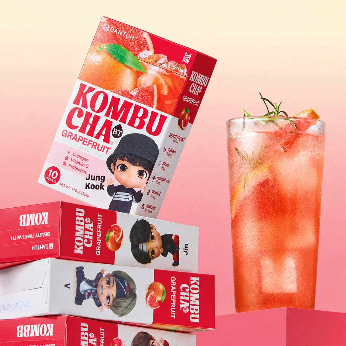 Damtuh BT Kombucha Grapefruit (10 Sticks)