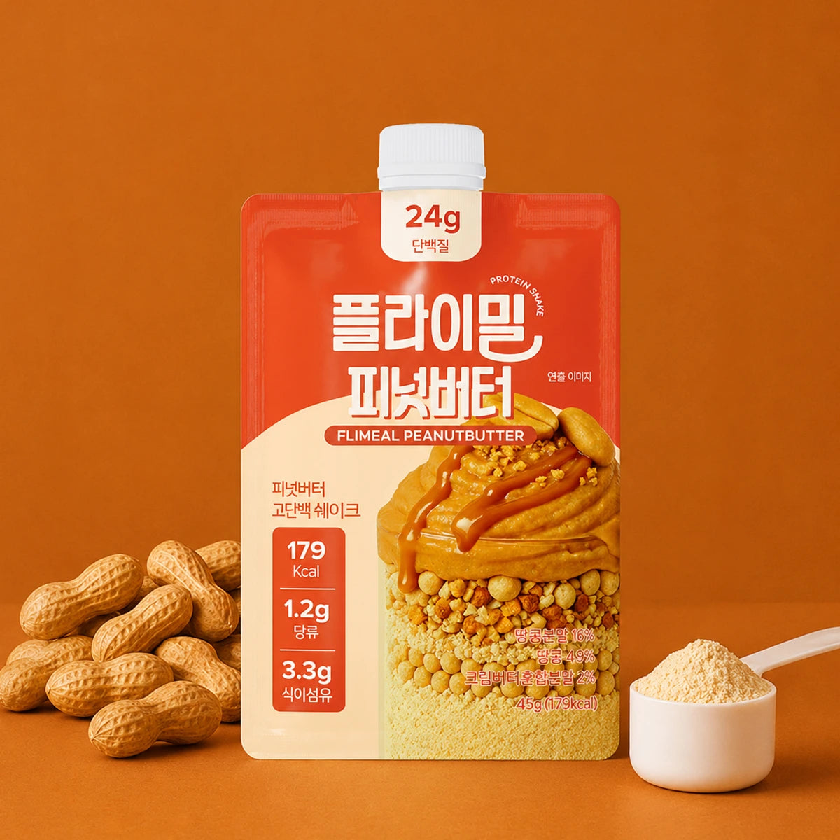 Flimeal Peanut Butter Pouch 315g (45g*7ea) 1Pack