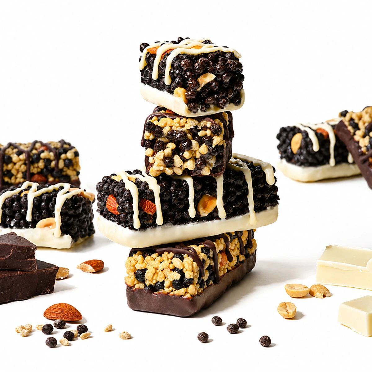 Flimeal Protein Crunch Bar Dark Chocolate Flavor 360g (40g*9ea) 1Pack