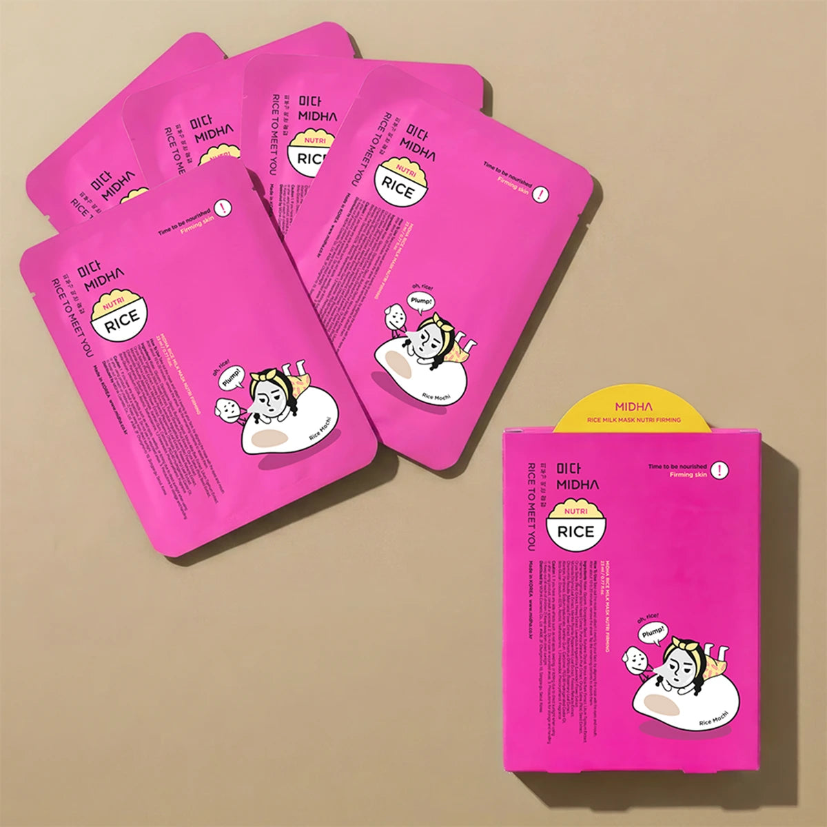 MIDHA Rice Milk Mask Nutri Firming (23ml*5ea)