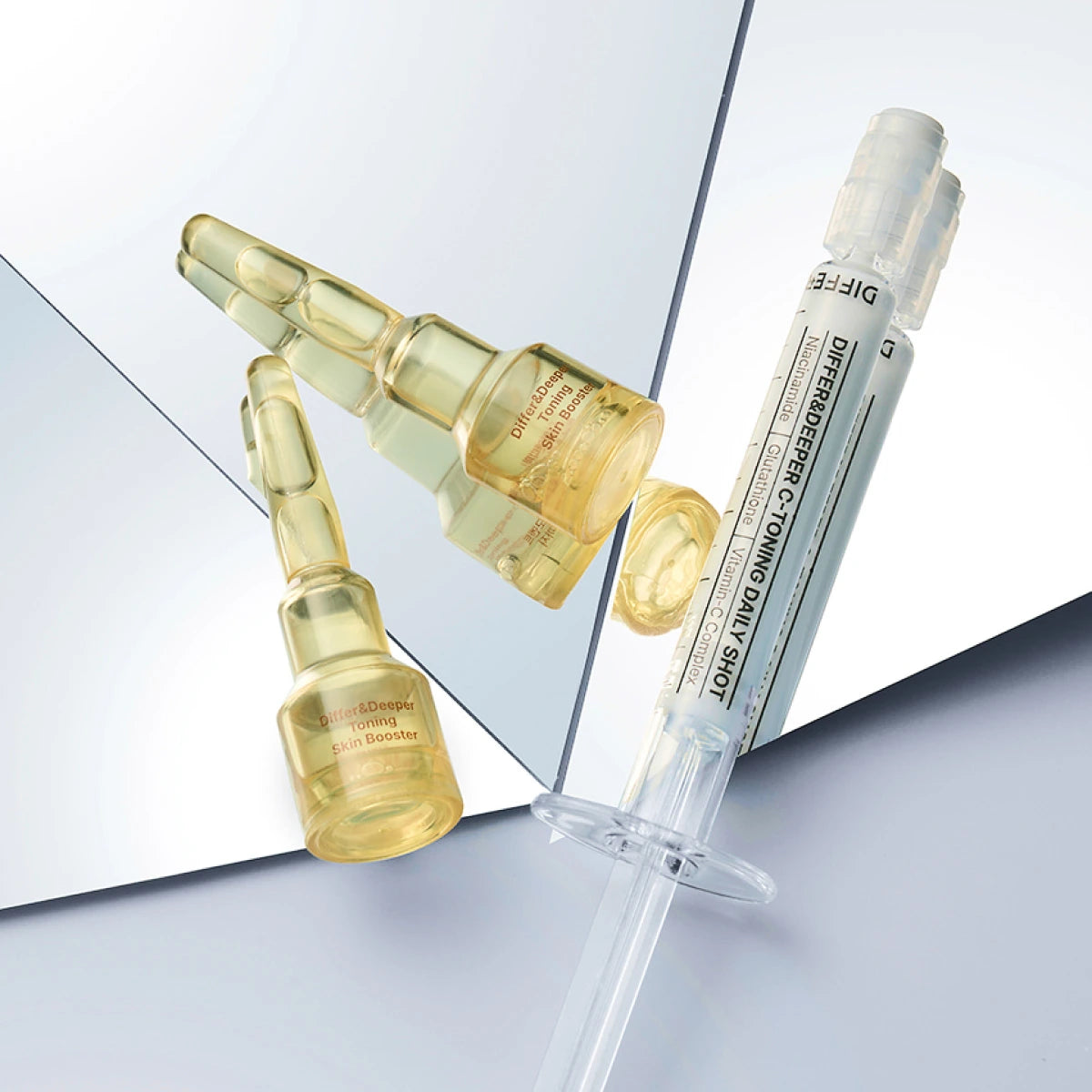 DIFFER&DEEPER S.O.S C Kit – C-Toning Daily Shot (2.5ml x 1ea) + Brightening & Toning Skin Booster (2ml x 2ea)