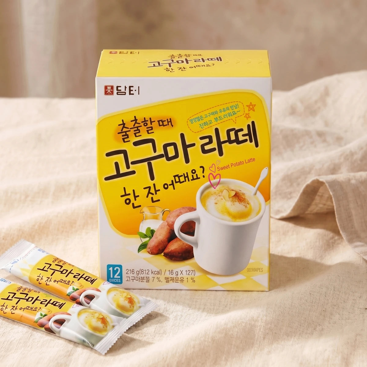 Damtuh Sweet Potato Latte (18 g x 12 Sicks)