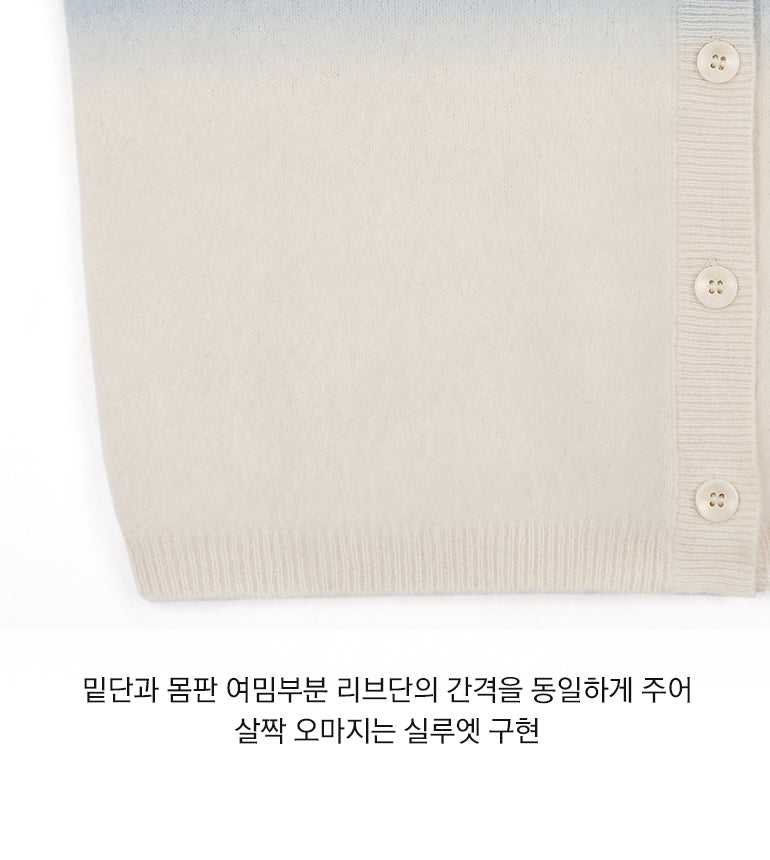 Celebshop Edition Gradient V neck Cardigan