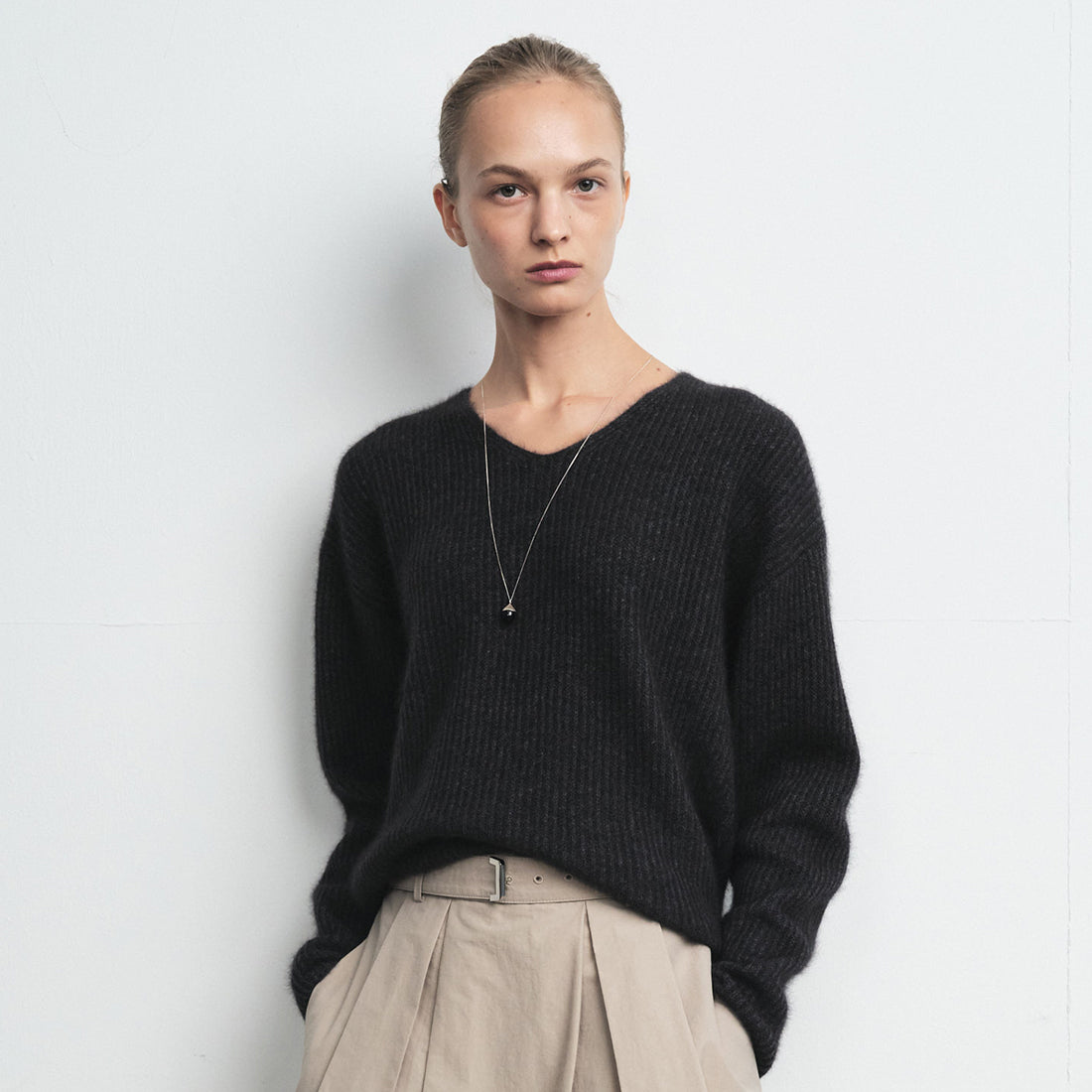 Celebshop Edition Fox Wool V neck Knit
