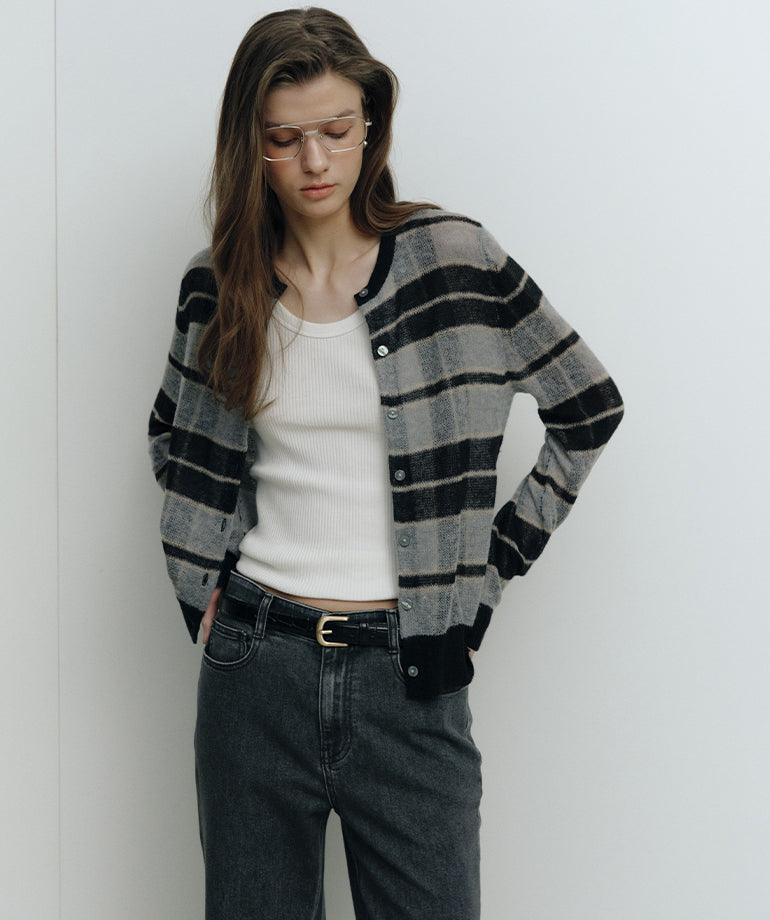 Celebshop Edition Alpaca Stripe Cardigan
