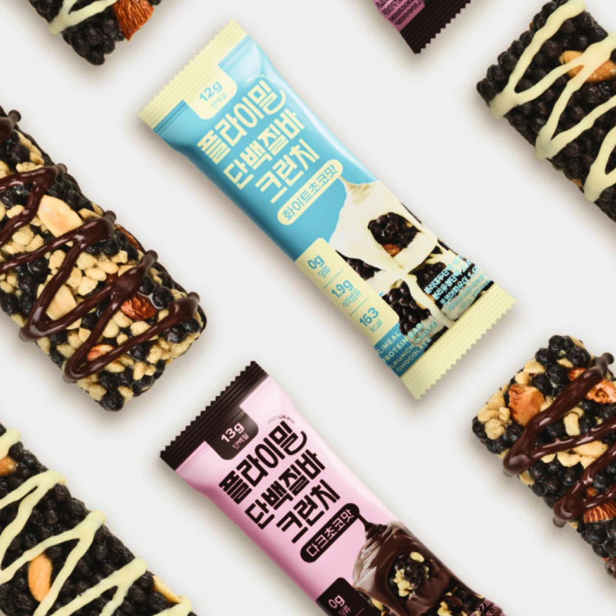 Flimeal Protein Crunch Bar Dark Chocolate Flavor 360g (40g*9ea) 1Pack
