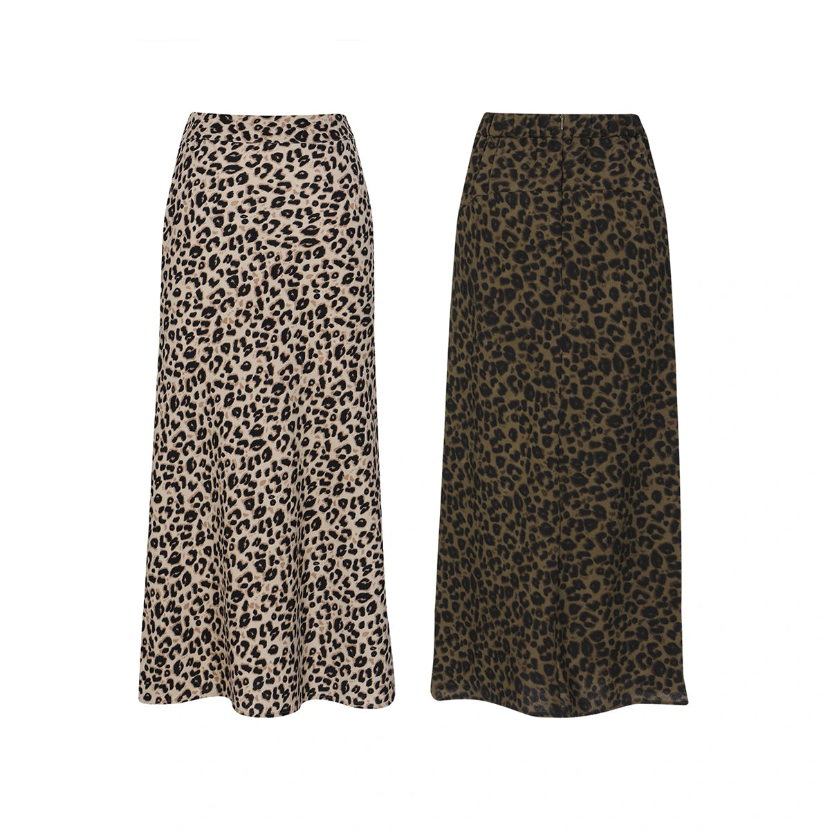 The AtG Leopard Tension Slit Skirt (2 Color)