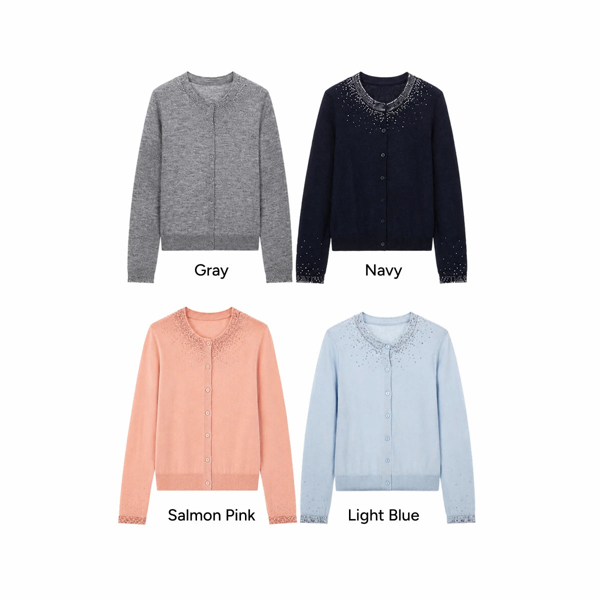 CelebShop edition Alpaca Blend Sequin Cardigan
