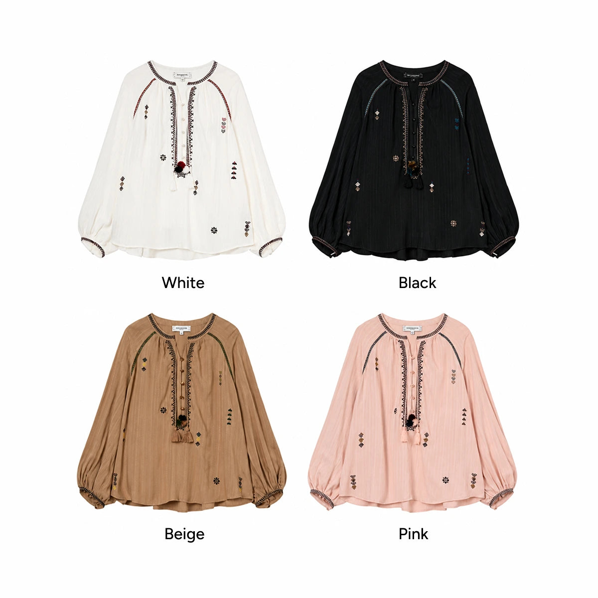 DEVEROTTA Ethnic Tassel Blouse