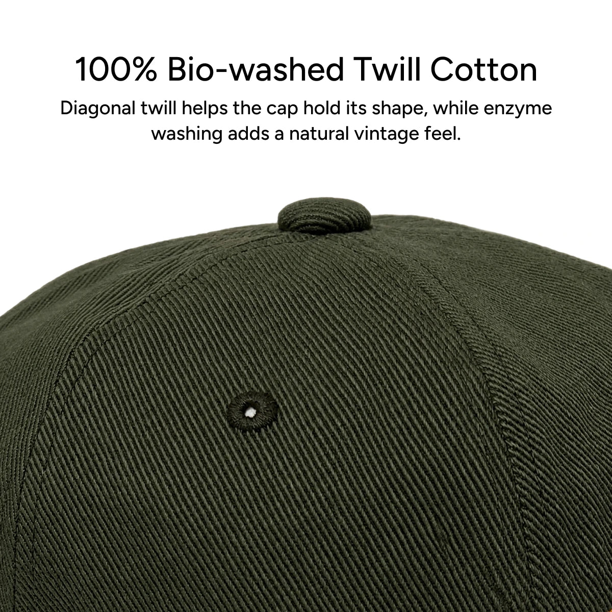 ENM X Seoul Vintage Washed Ball Cap (Deep Green)