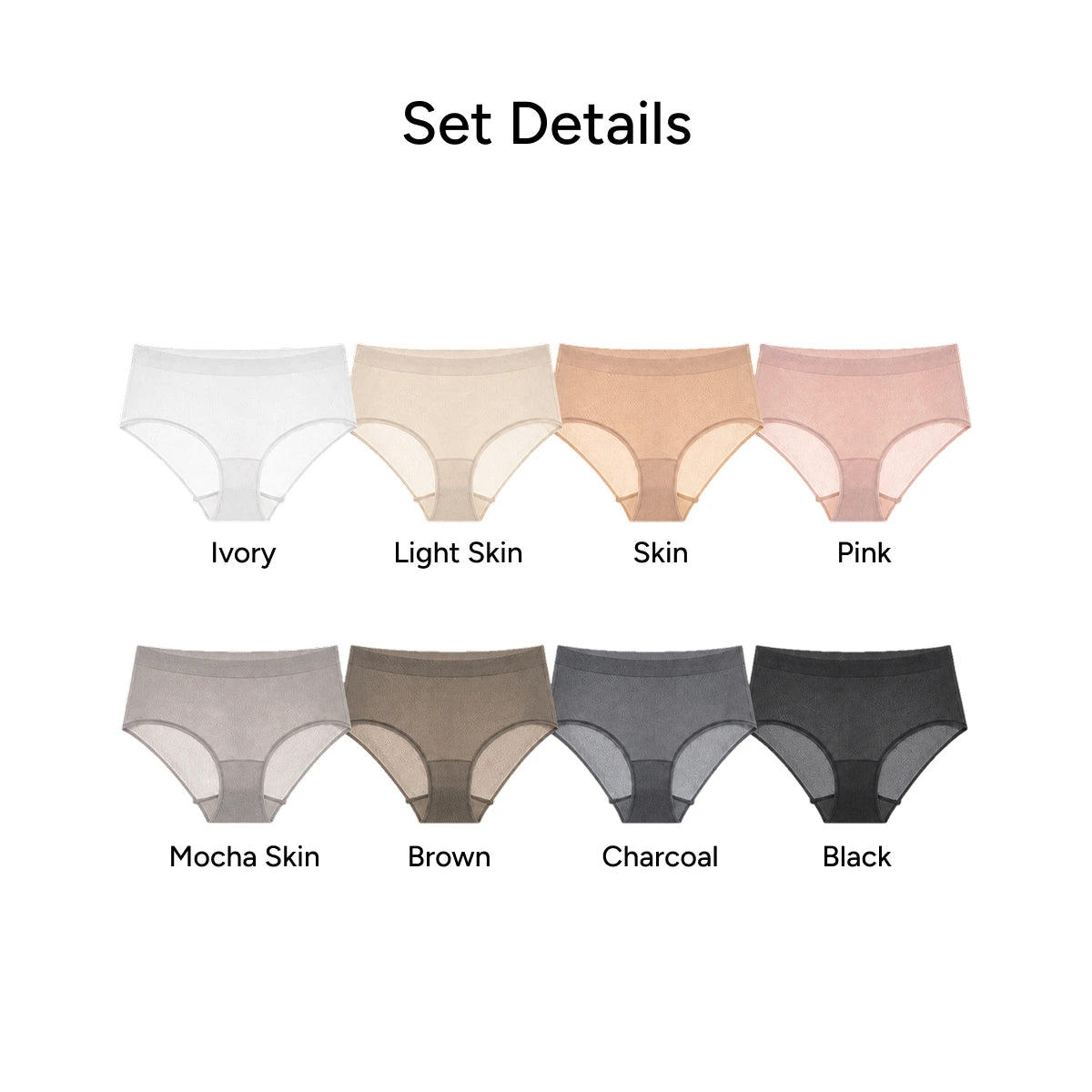 SEKANSKEEN Modal Seamless Panty Collection (8 Styles)