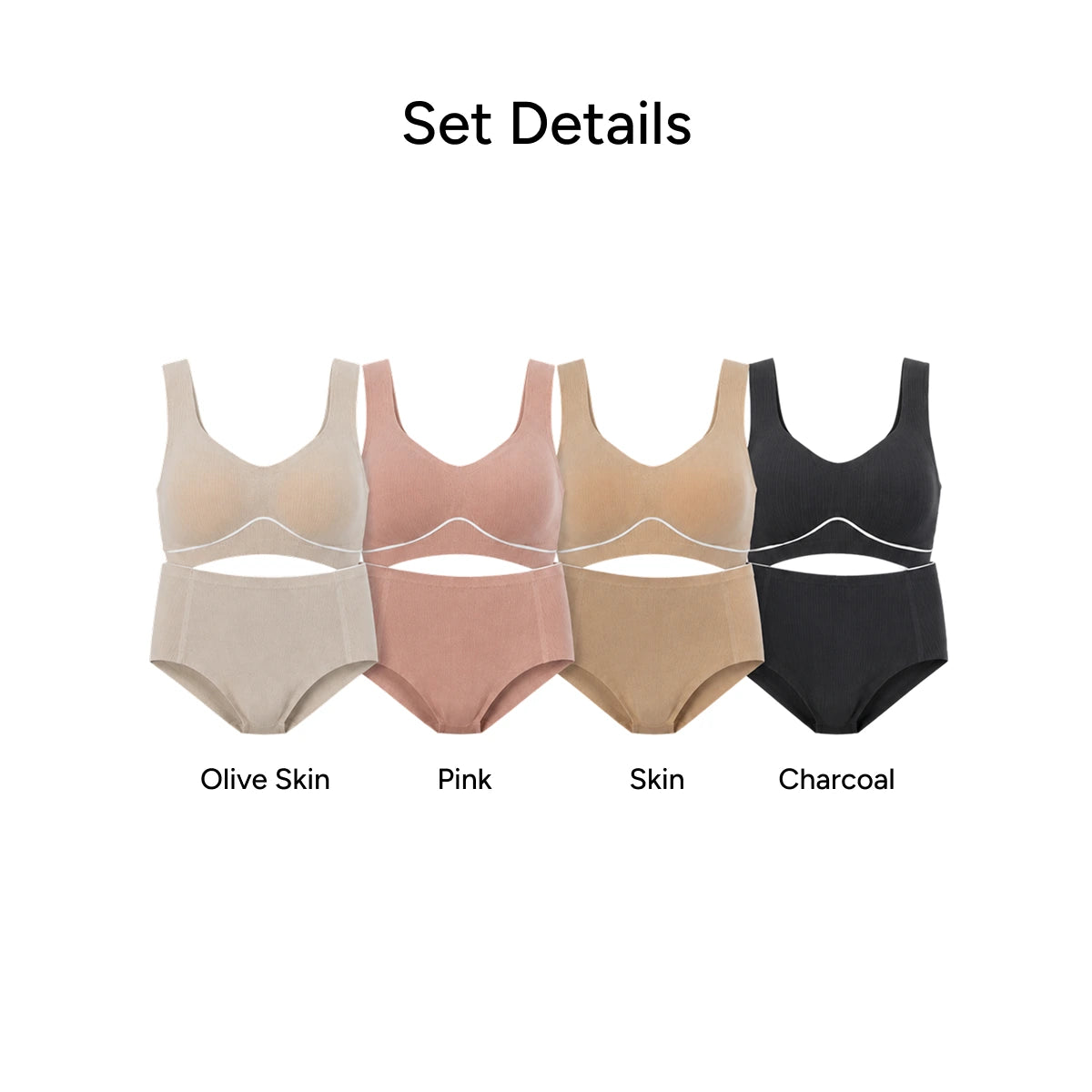 SEKANSKEEN Screen Fusing Bra & Panty Package (Tank Style)
