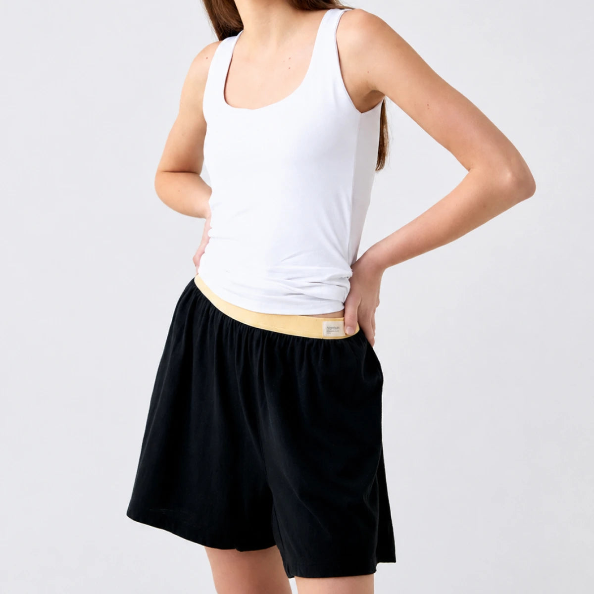 nareun Basic Long-Sleeve Pajama Set + Gelato Trunks 3-Pack + [Gift] Socks (Random Color)