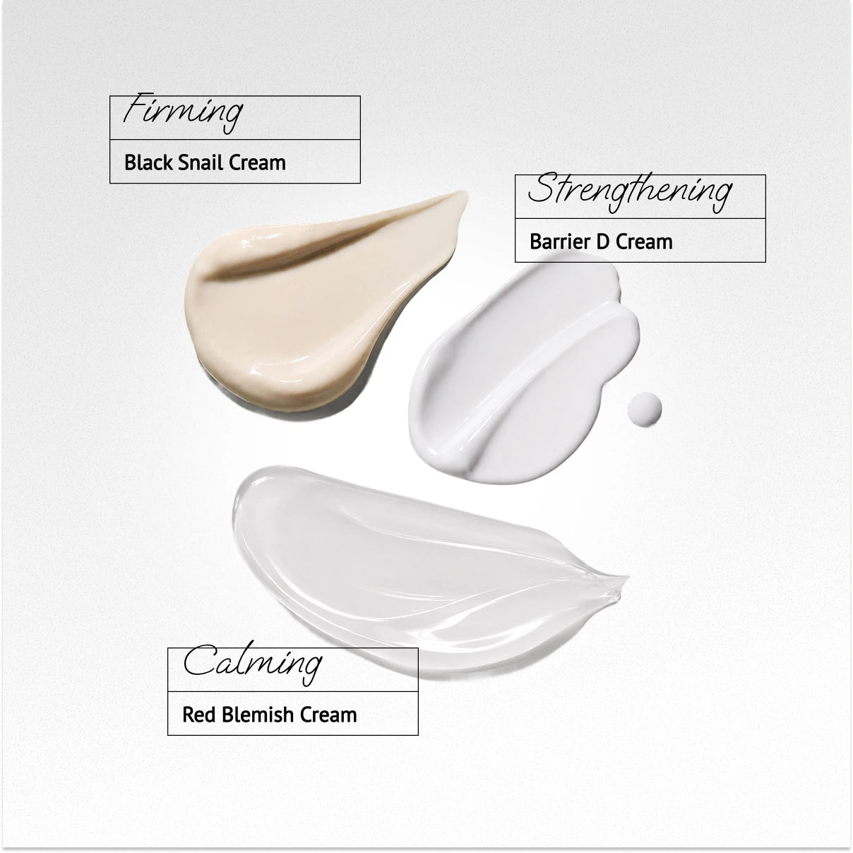 Dr.G Best Cream Set (Black Snail + Red Blemish Cream + Barrier D Cream)