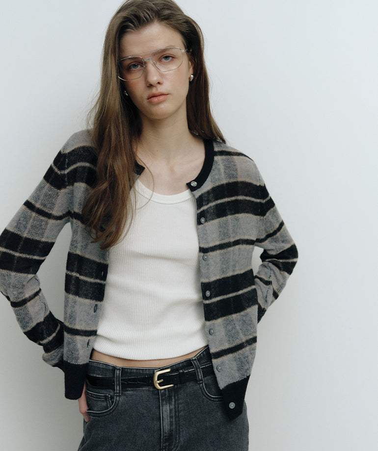 Celebshop Edition Alpaca Stripe Cardigan