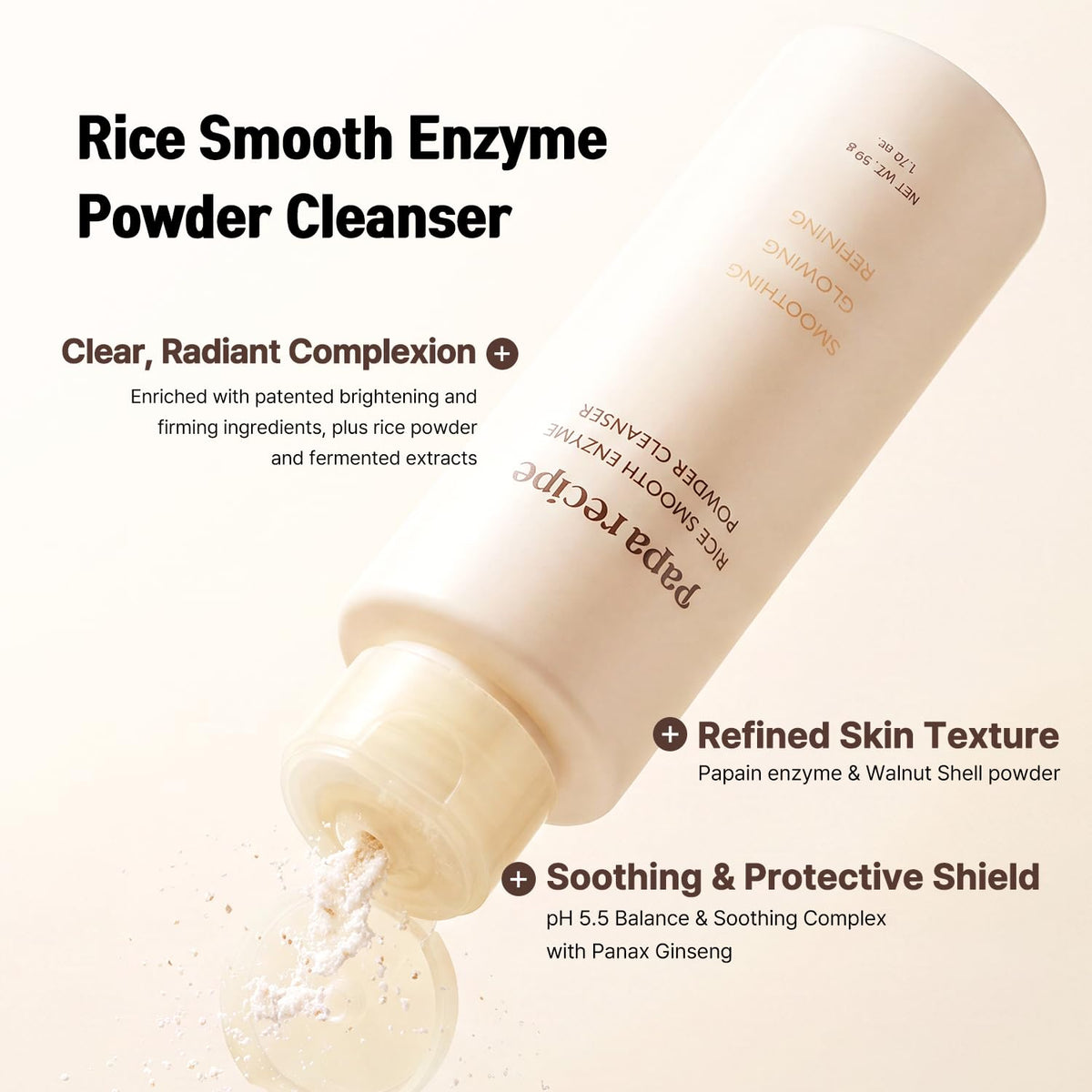Papa Recipe Rice Smooth Enzyme Powder Cleanser 50 g