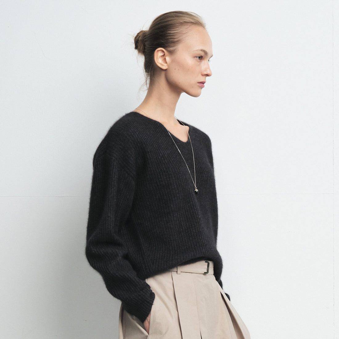 Celebshop Edition Fox Wool V neck Knit