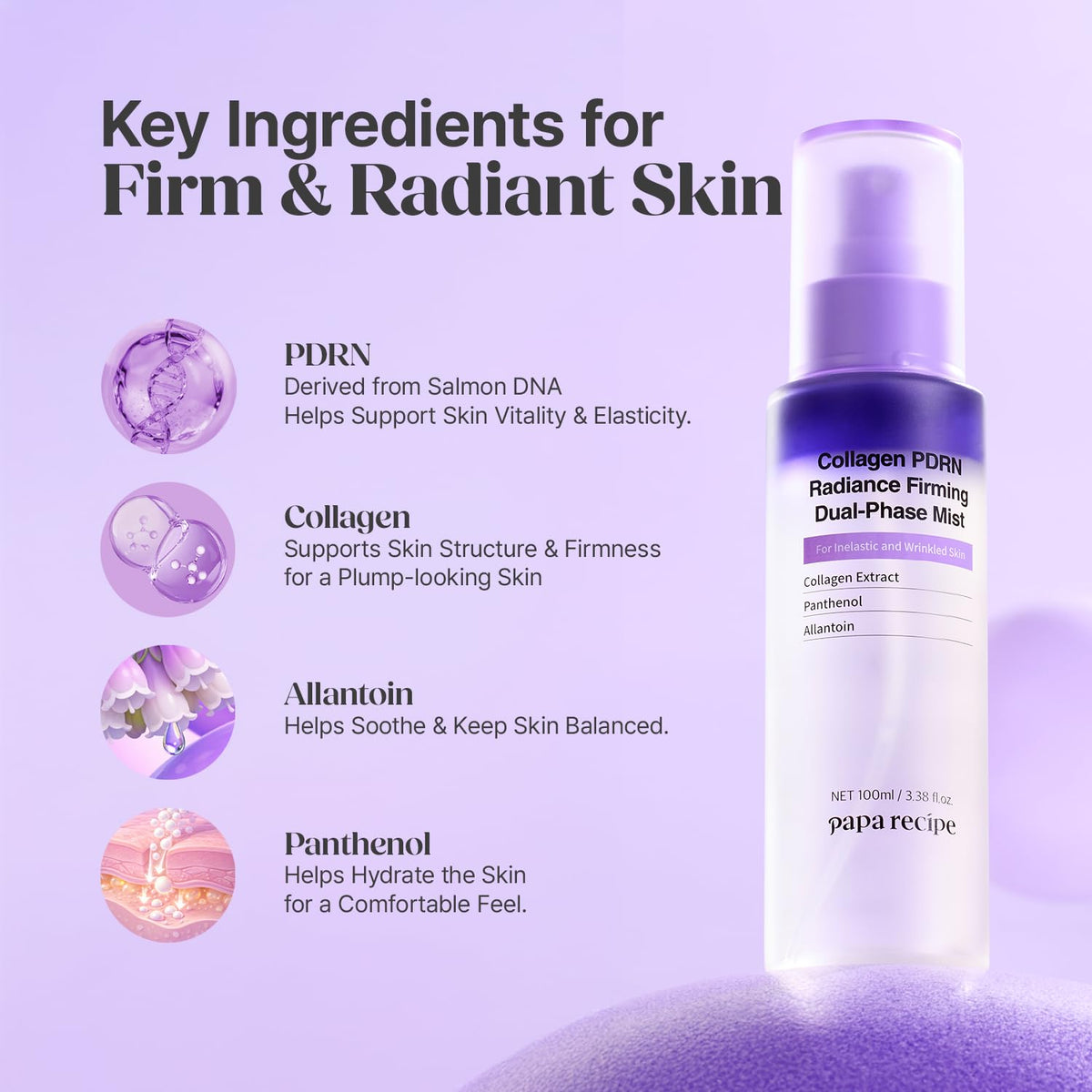 Papa Recipe Collagen PDRN Radiance Firming Dual Phase Mist 100 ml