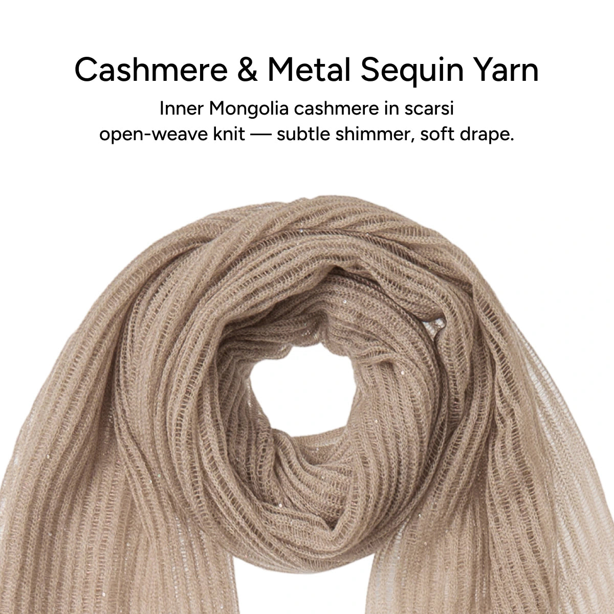 Addaboha Cashmere Sequin 100 Muffler (4 Color)