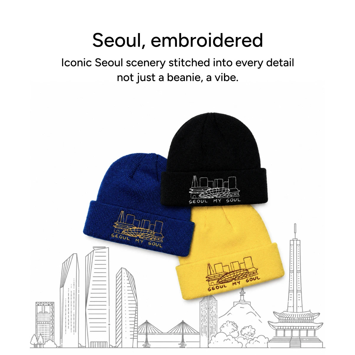 ENM X Seoul Global Beanie (Black)