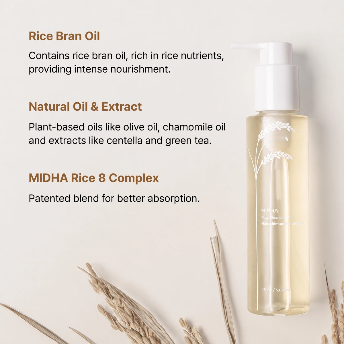 MIDHA Rice Cleansing Oil 150ml