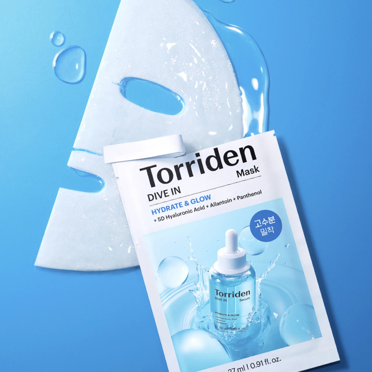 Torriden DIVE-IN Low Molecular Hyaluronic Acid Mask Set (10 Masks + Soothing Cream 100ml + Serum 70ml)