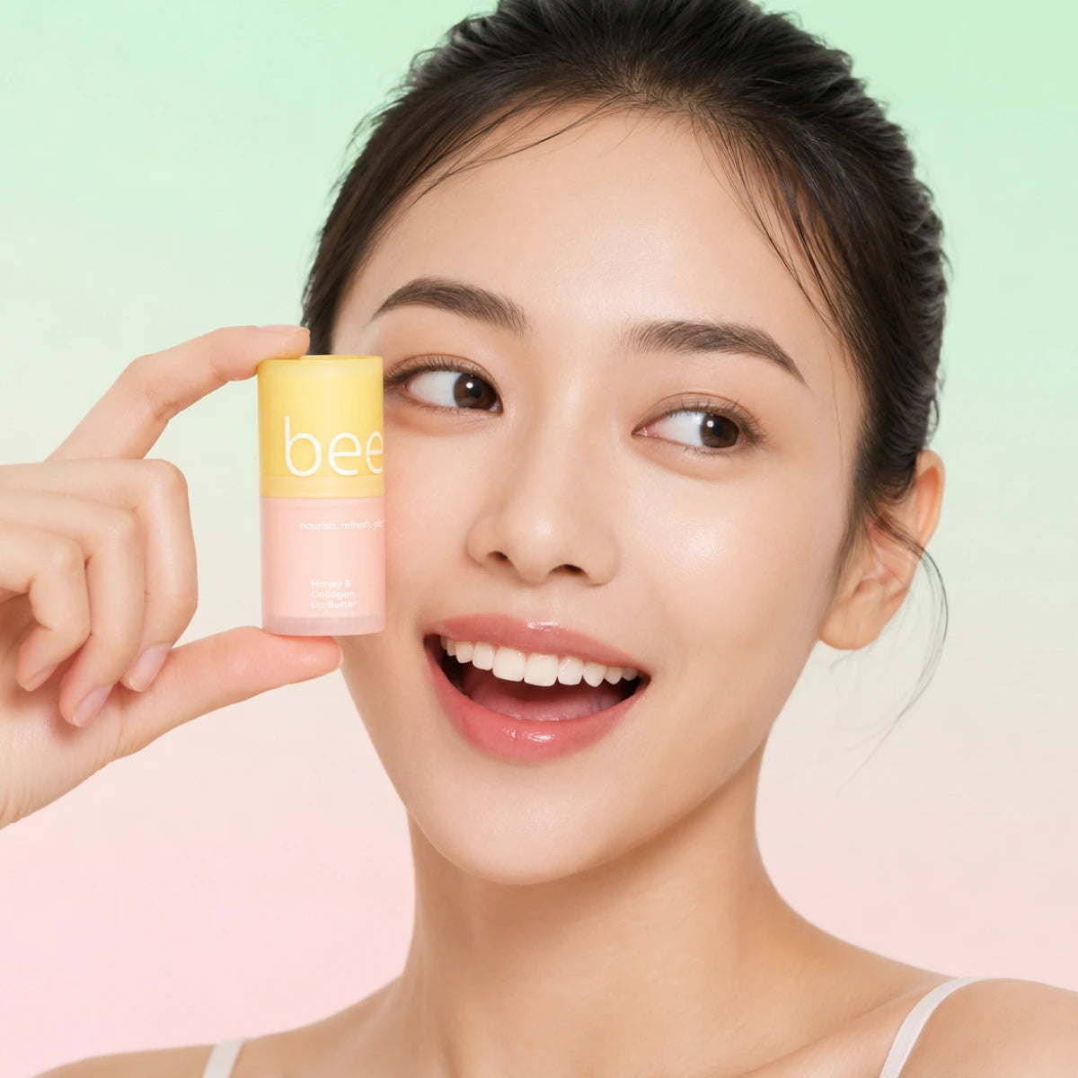 beenuvo Honey & Collagen Lip Butter – Banana Scent (13g | 0.45oz)