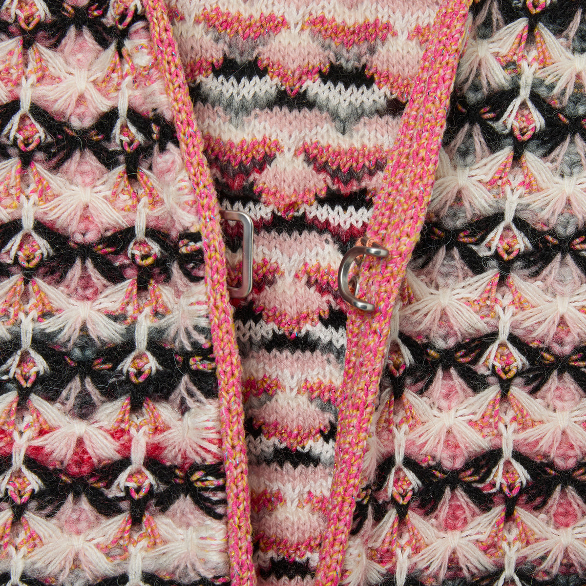 Deverotta Craft Artisan Knit Vest Pink Orange