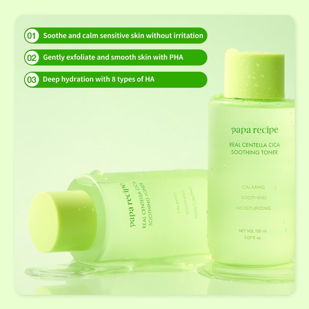 Papa Recipe Real Centella Cica Soothing Toner 150 ml