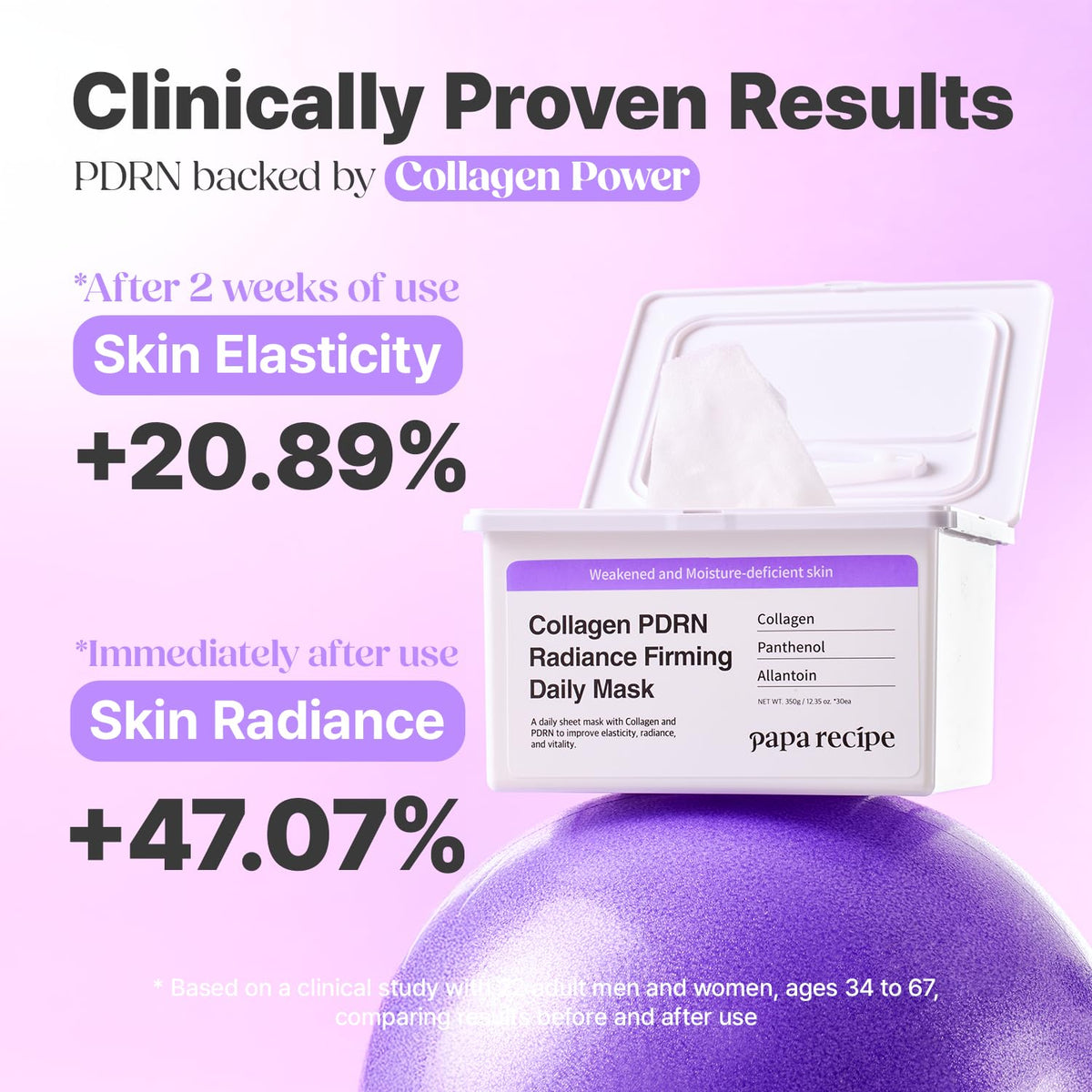 Papa Recipe Collagen PDRN Radiance Firming Daily Mask 30 Sheets