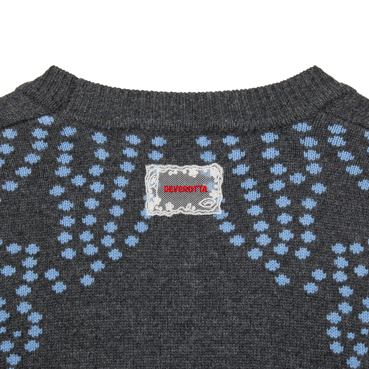 Deverotta Dodo Silk Cashmere Applique knit Jacket