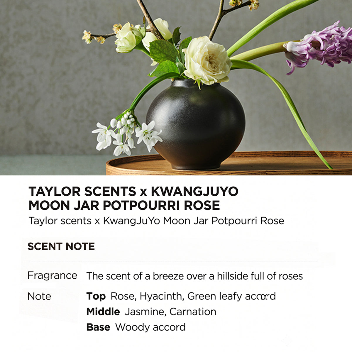 taylor scents Moon Jar Mini Potpourri - Rose Scent